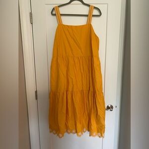 Yellow J. Crew Midi Sundress